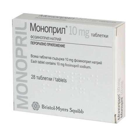 Моноприл 10 mg х28 таблетки