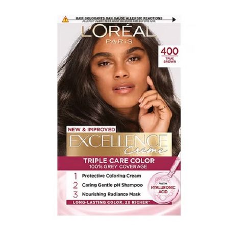 Loreal Paris Excellence Creme Крем боя за коса, 400 Естествено тъмно кафяв