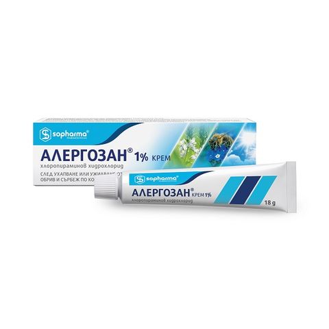 Алергозан 1% Крем при алергии х18 грама