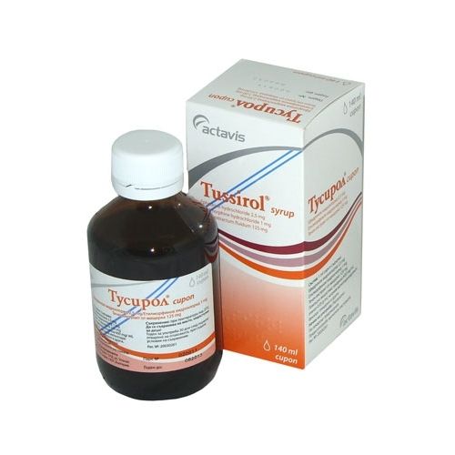 Тусирол 2,5 mg/1 mg/125 mg/1 ml сироп х140 мл