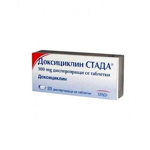 Доксициклин СТАДА 100 mg х20 диспергиращи се таблетки STADA