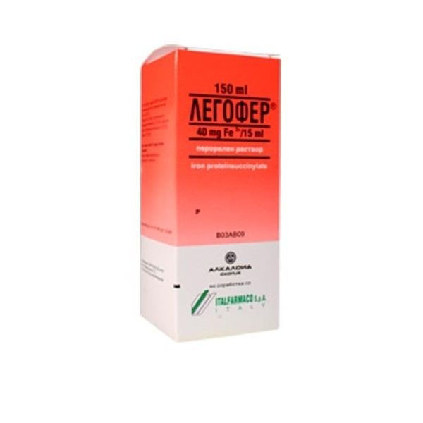 Легофер 800 mg/15 ml перорален разтвор х150 мл 
