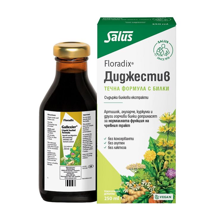 Floradix Диджестив Билков еликсир х250 мл