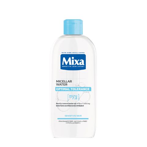 Mixa Optimal Tolerance Мицеларна вода за лице за чувствителна кожа и кожа, склонна към реакция x400 мл