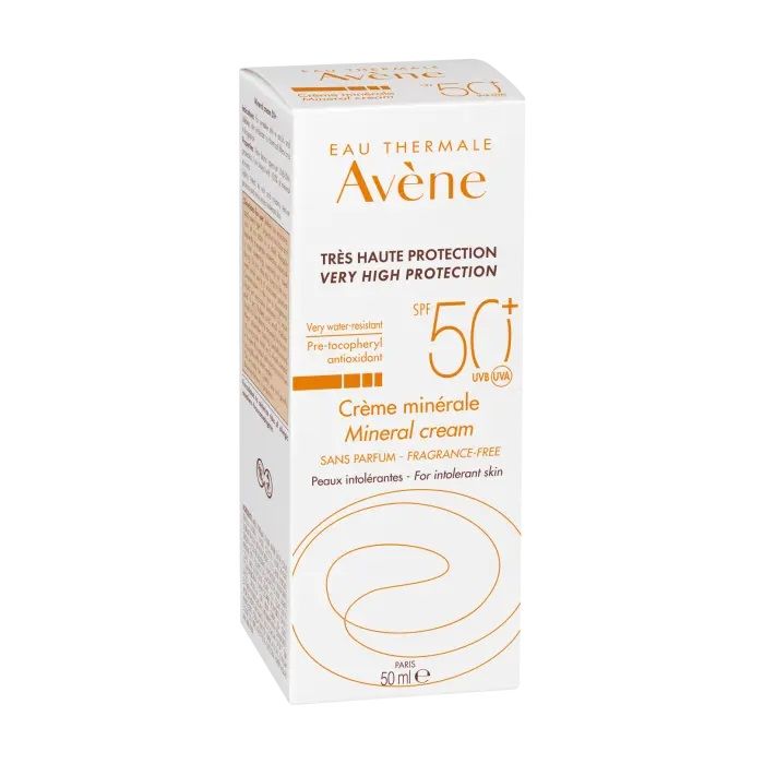 Avene Слънцезащитен минерален крем за лице SPF50+ x50 мл