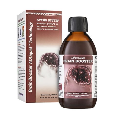 ADLiquid Brain Booster За добра памет и концентрация х250 мл AD Medicine