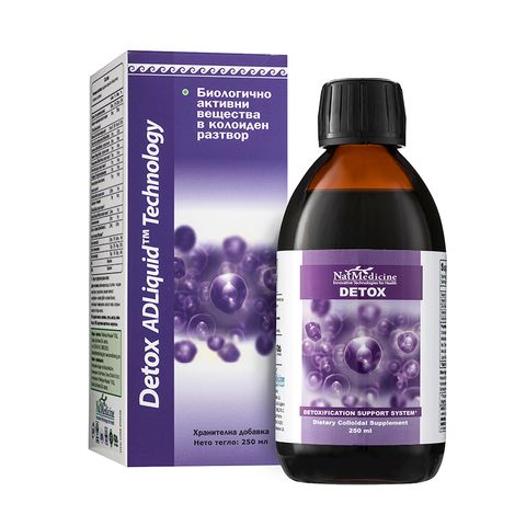 ADLiquid Detox Колоидна формула за изчистване на черния дроб и стомашно-чревния тракт х250 мл AD Medicine