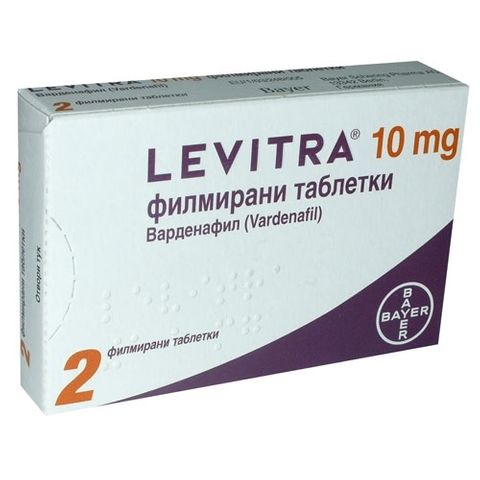 Левитра 10 mg х2 филмирани таблетки Bayer