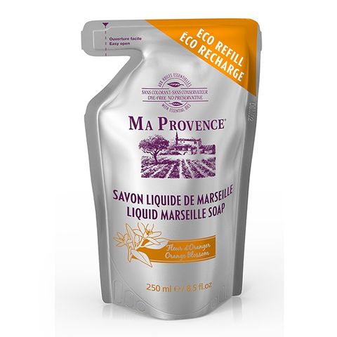 Ma Provence Orange Blossom Течен сапун с цвят от портокал - пълнител х250 мл