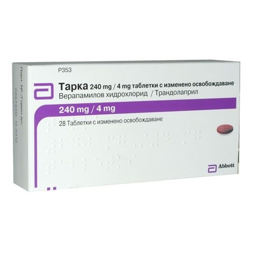 Тарка 240 mg/4 mg х28 таблетки с изменено освобождаване Mylan