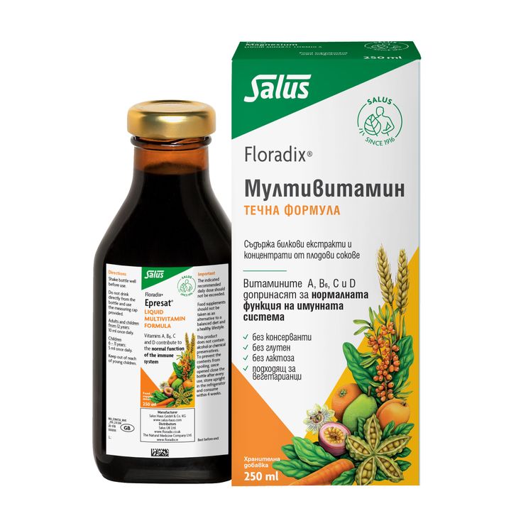 Floradix Мултивитамин Енергия от природата х250 мл