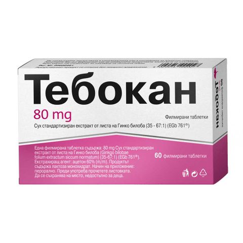 Тебокан 80 мг х60 филмирани таблетки Naturprodukt