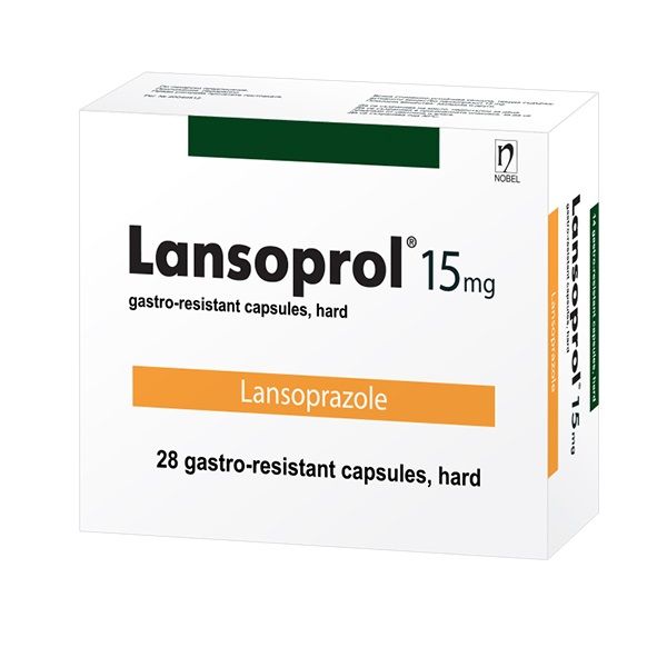 Лансопрол 15 mg х28 стомашно-устойчиви капсули, твърди Nobel