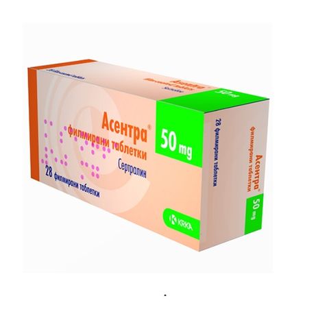 Асентра 50 mg х28 филмирани таблетки KRKA