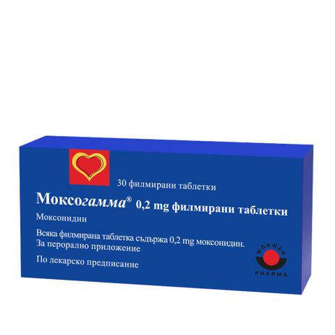Моксогамма 0,2 mg х30 филмирани таблетки Worwag Pharma