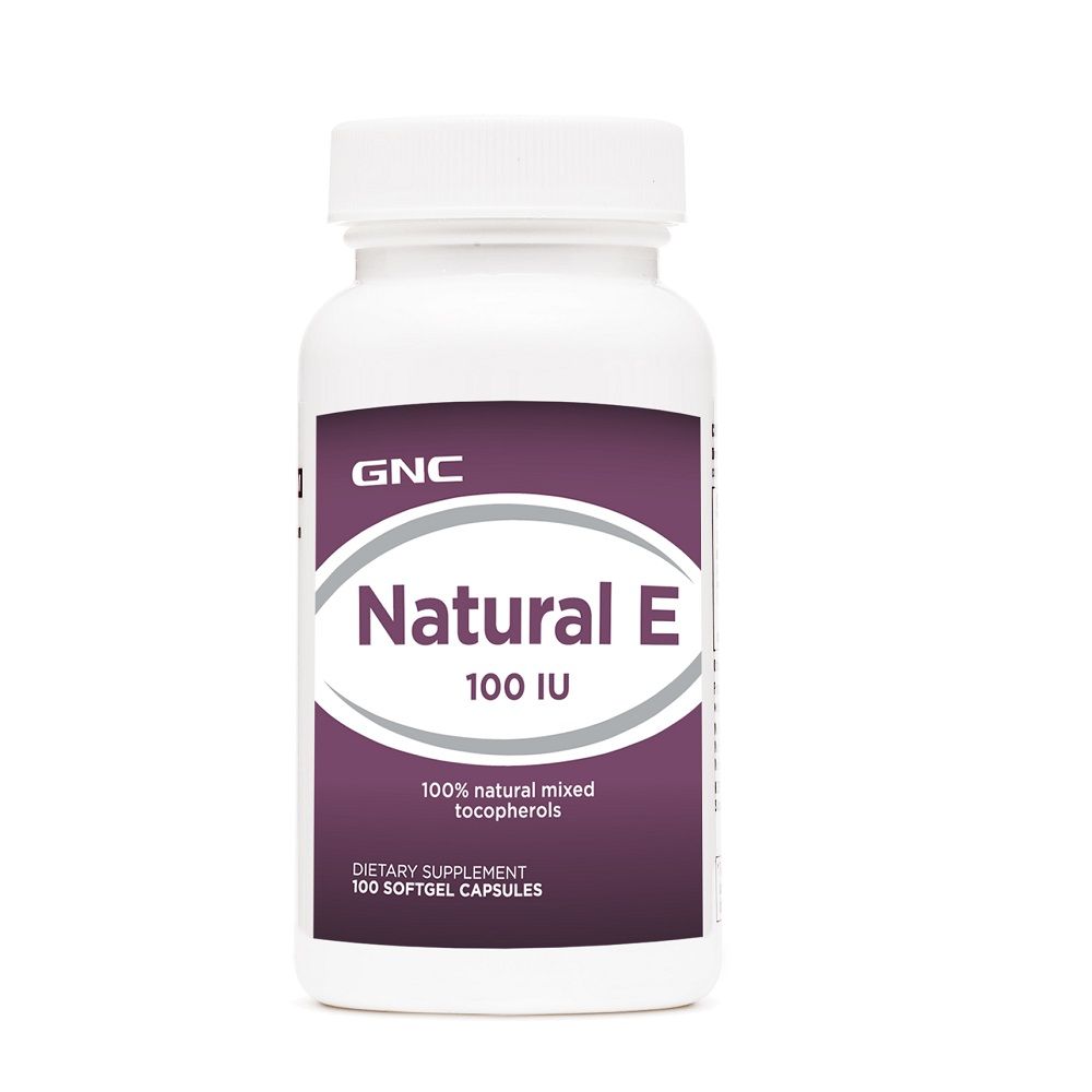 GNC Natural Vitamin E Натурален Витамин Е 100 IU х100 меки капсули