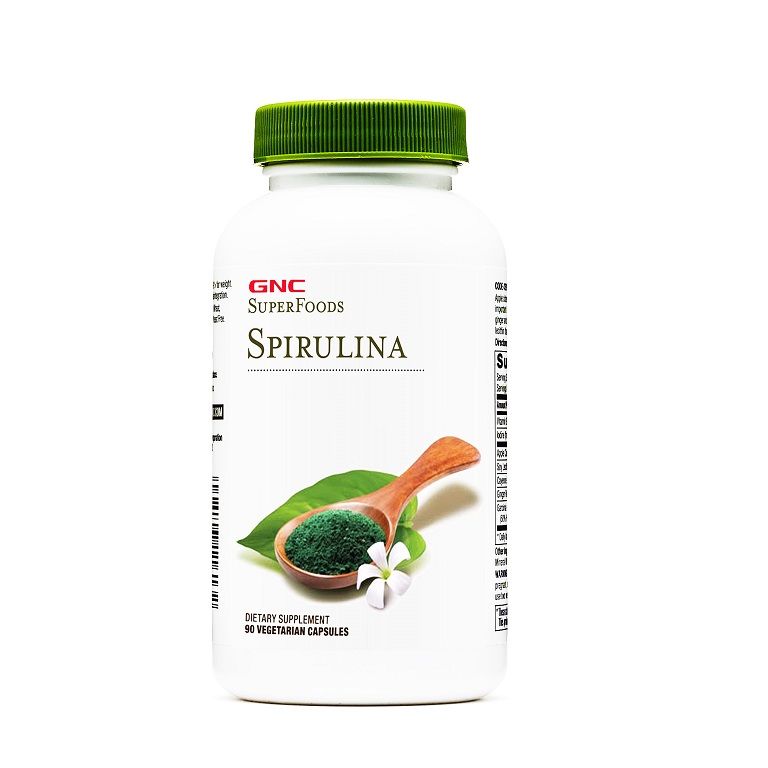 GNC Spirulina Спирулина 500 мг х90 капсули