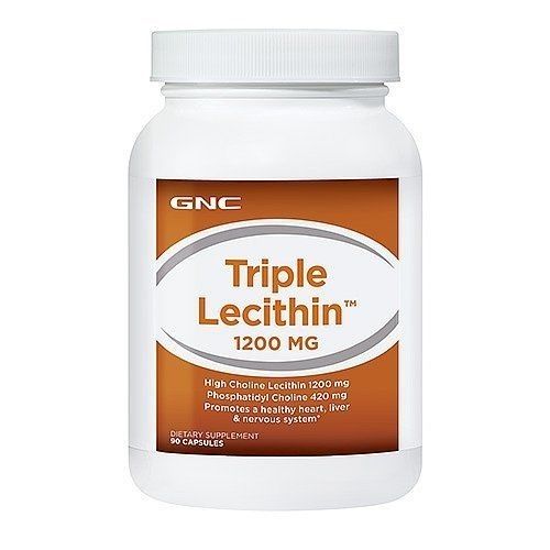 GNC Triple Lecithin За поддържане на нормален холестерол 1200мг х90 капсули