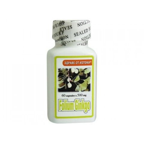 Фолиум Гинко билоба за добра памет и оросяване на крайниците 500 мг х60 таблетки TNT