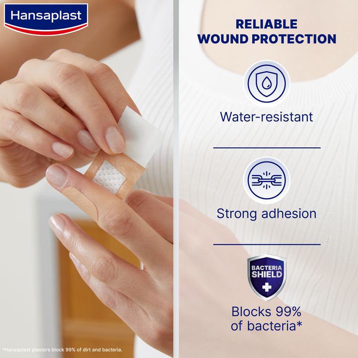 Hansaplast Universal Универсален водоустойчив пластир за малки рани х20 броя
