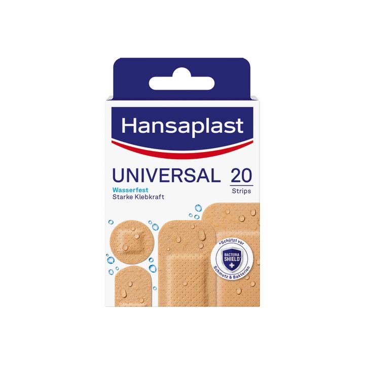 Hansaplast Universal Универсален водоустойчив пластир за малки рани х20 броя