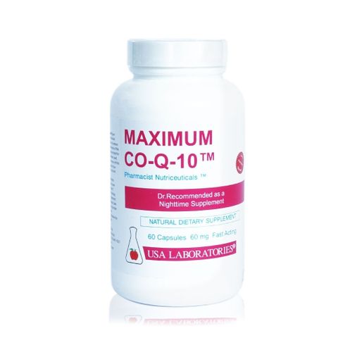 Maximum CO-Q10 Коензим Q10 60mg х60 капсули USA Laboratories