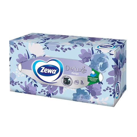 Zewa Deluxe Winter 3-пластови козметични кърпички за лице x90 броя