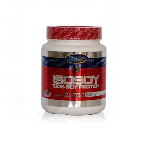 Biogame IsoSoy 100% Соев Протеин С аромат на ягода х250 грама