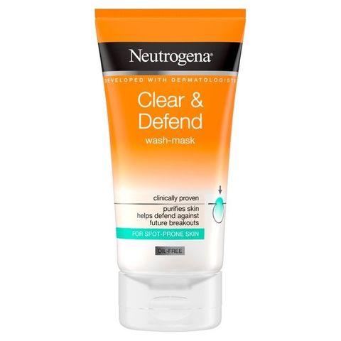 Neutrogena Clear  & Defend Измиваща маска за лице със салицилова киселина х150 мл