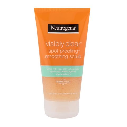 Neutrogena Visibly Clear Изглаждащ скраб за лице за чувствителна кожа х150 мл