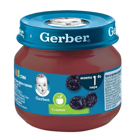 Gerber Пюре сливи, Моето първо пюре х80 грама