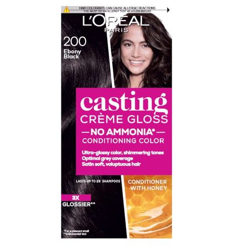 Loreal Paris Casting Creme Gloss Боя за коса без амоняк x120 мл, 200 Ebony Black