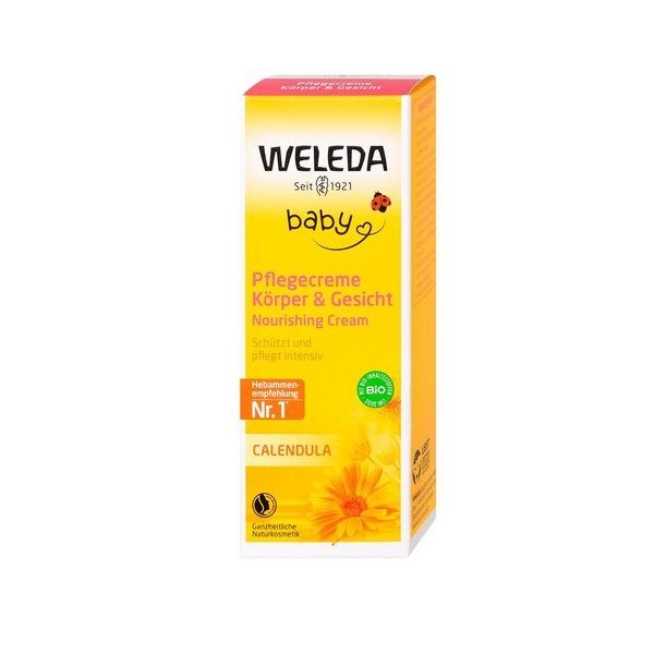Weleda Baby Хидратиращ крем за бебета за лице и тяло с невен x75 мл