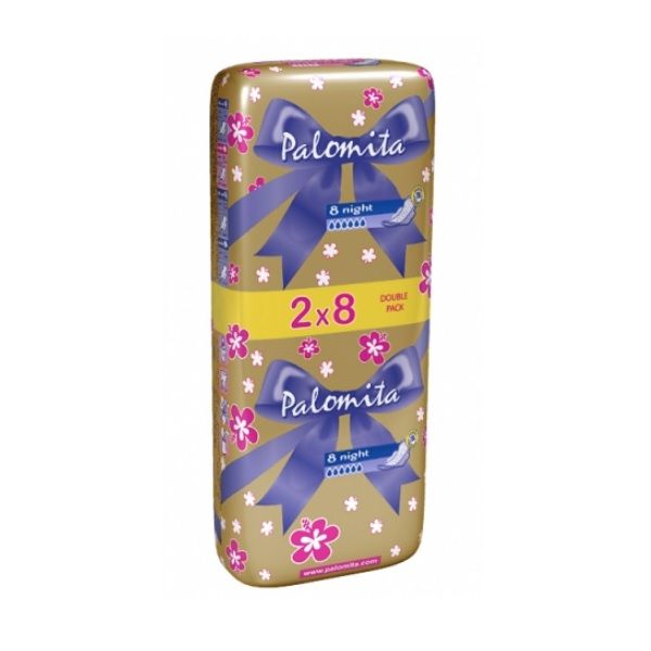 Palomita Thin & Soft Duo Дамски нощни превръзки х16 броя