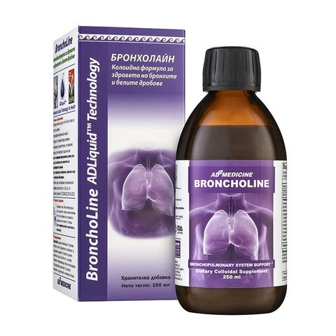 ADLiquid БронхоЛайн за здравето на бронхите и белите дробове х250 мл AD Medicine