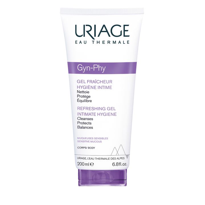 Uriage Gyn-Phy Защитен почистващ гел за интимна хигиена при чувствителна кожа и лигавица х200 мл