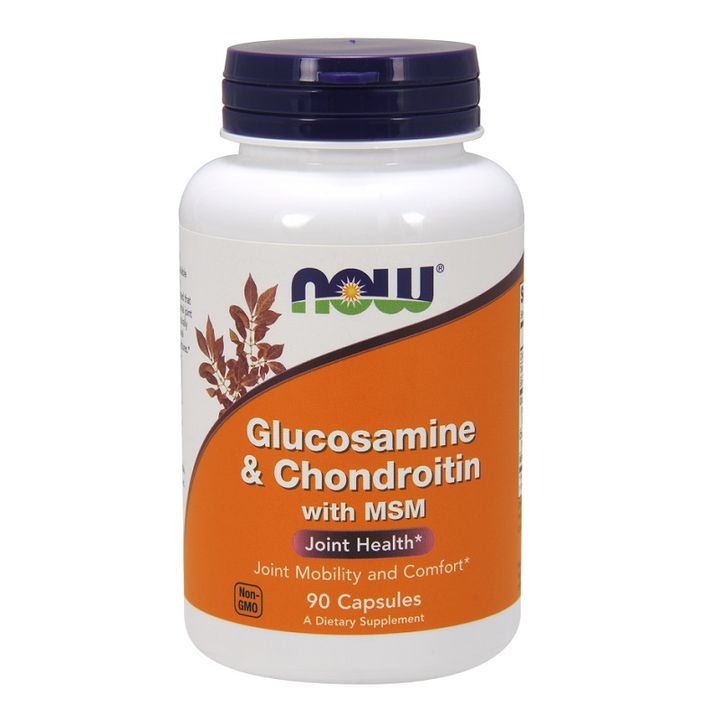 Now Foods Глюкозамин Хондроитин и MSM за здрави стави х90 капсули