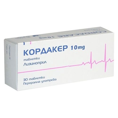 Кордакер 10 mg х30 таблетки