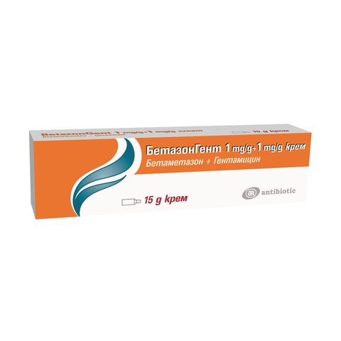 БетазонГент 1 mg/g + 1 mg/g крем х15 г