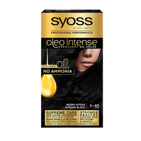 Syoss Oleo Intense Трайна Крем Боя за Коса без Амоняк 1-10 Наситено Черен