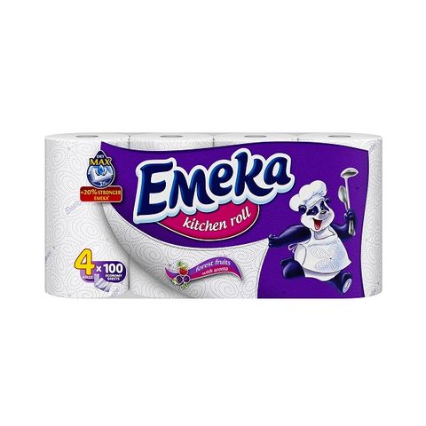 Emeka Forest Fruits Трипластова кухненска ролка с аромат на горски плодове х4 броя