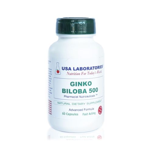 Гинко билоба 500мг х60 капсули USA Laboratories