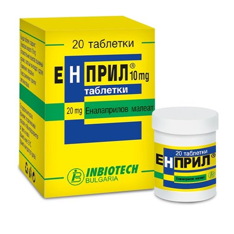 Енприл 20 mg х20 таблетки Inbiotech
