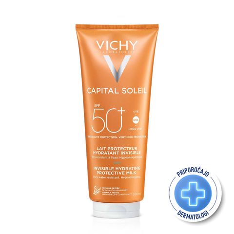 Vichy Capital Soleil Хидратиращо мляко за лице и тяло SPF50+ x300 мл