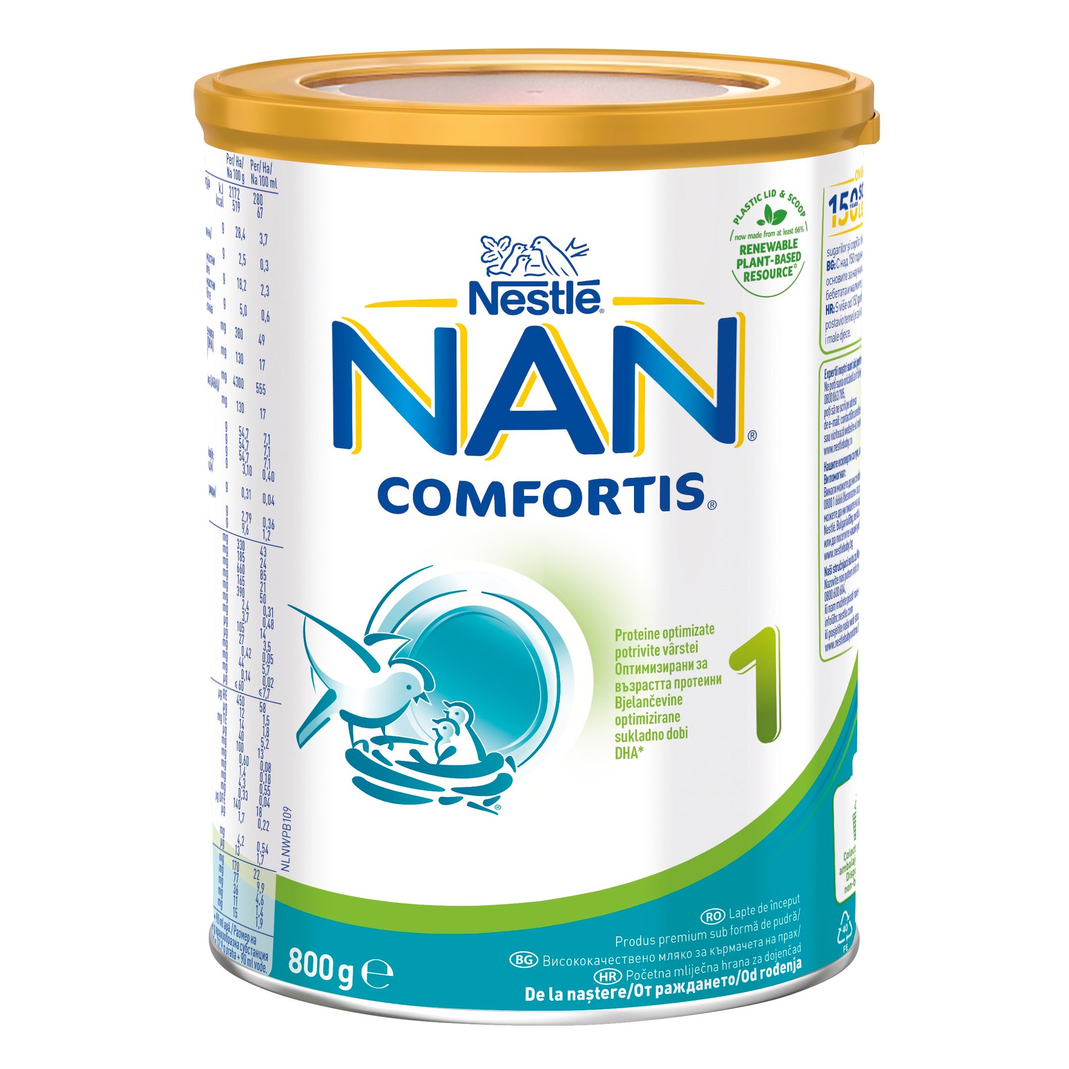 Нan 1 Comfortis Висококачествено мляко за кърмачета от деня на ...