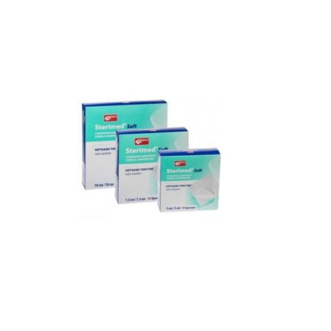 Medica Sterimed Soft Стерилен компрес от нетъкан текстил 10 см/ 10 см х10 броя
