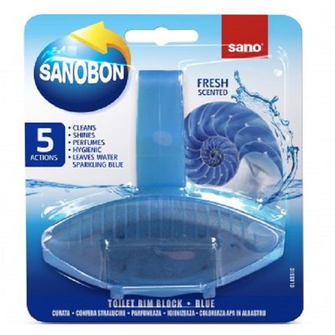 Sano Fresh Scented Toilet Rim Block Blu Ароматизатор за тоалетни чинии x1 брой