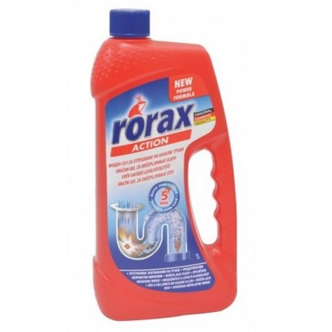Rorax Action Гел за отпушване на канали и тръби x1000 мл