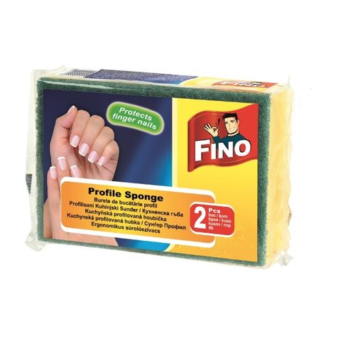 Fino Profile Sponges Кухненска гъба с канал x2 броя