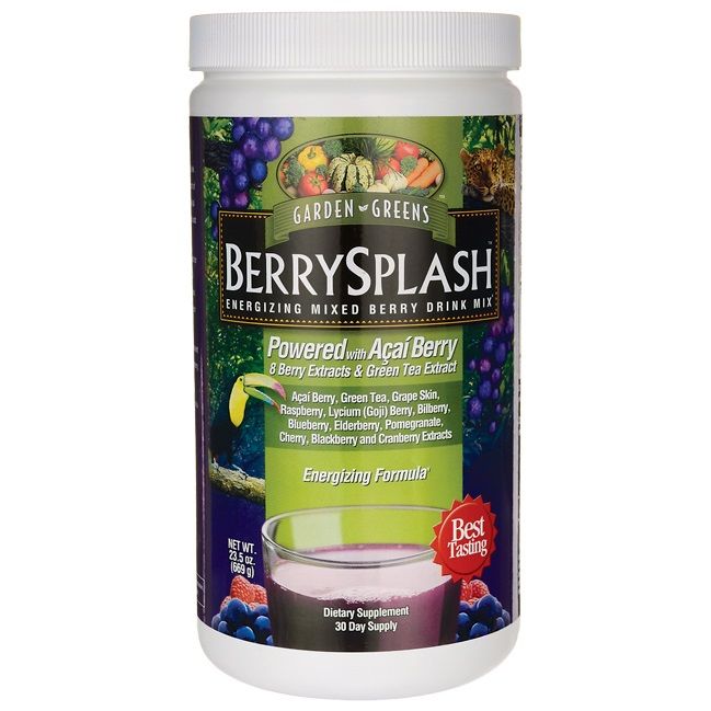 Garden Greens Berry Splash Drink Mix Energizing Formula / Гардън Грийнс